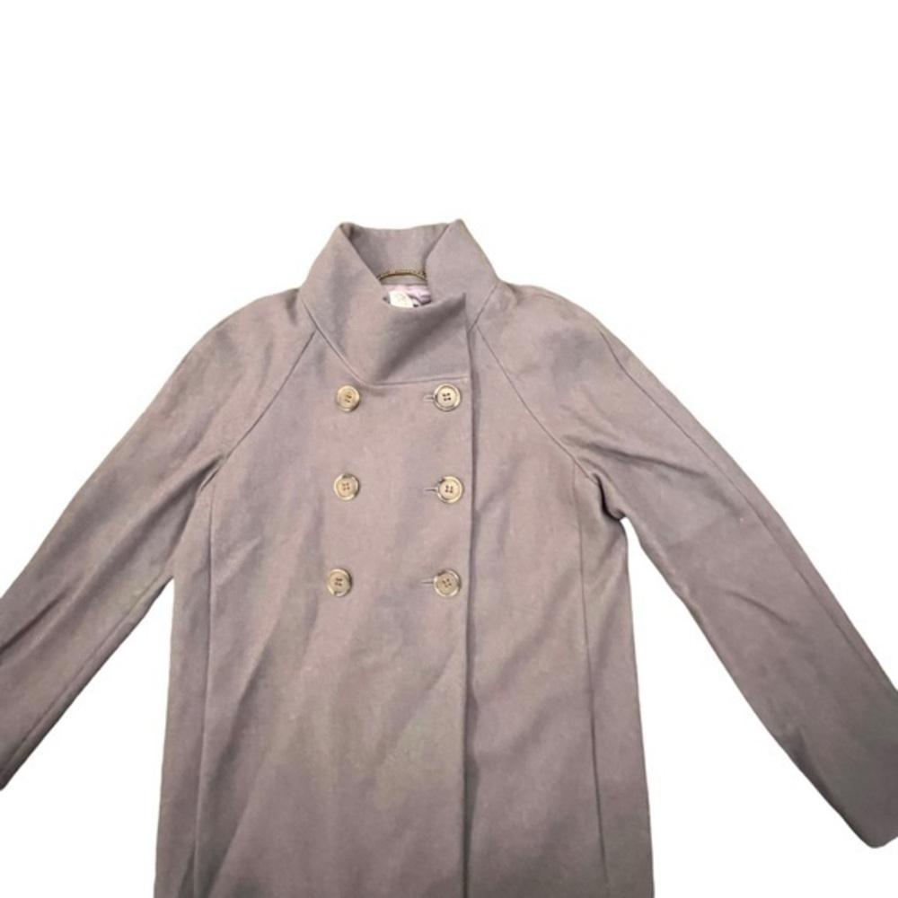 J Crew Jacket Peacoat Women’s Double Breasted Wool Coat Classic Gray Preppy Sz 2 - Picture 2 of 14